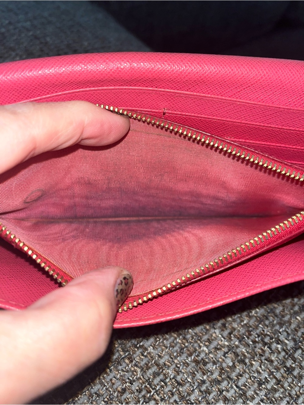 Prada Wallet In Pink Peony - Picture 8 of 10